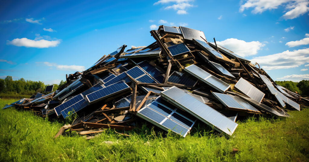 disposal problem with home solar installations